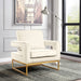 Noah - Accent Chair with Gold Legs - Simple Home Plus