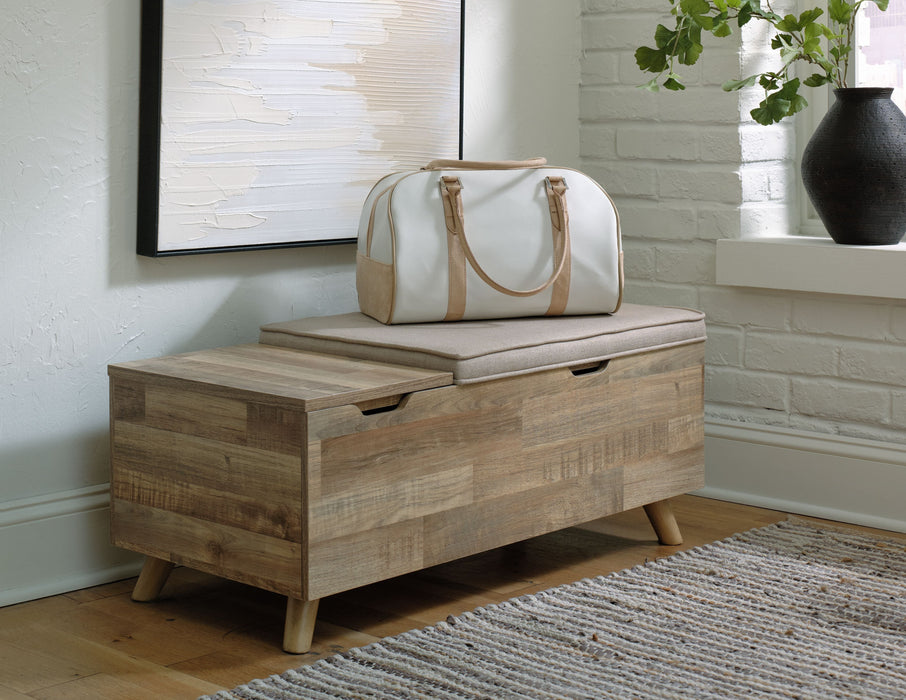Gerdanet - Beige - Storage Bench - Simple Home Plus