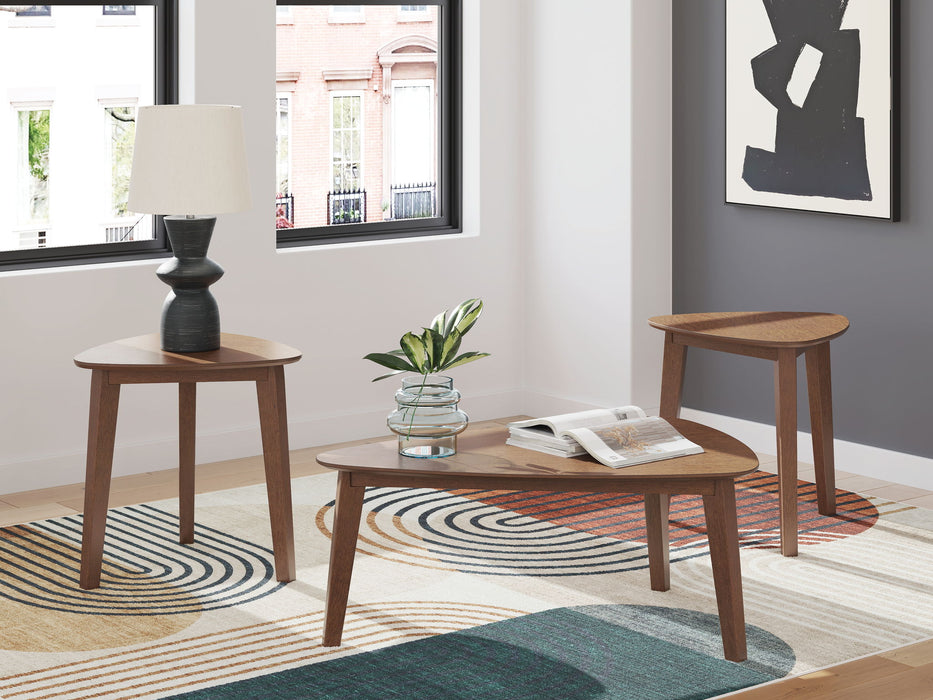 Lyncott - Occasional Wood Table Set (Set of 3) - Brown - Simple Home Plus