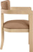 Lavrin - Vegan Leather Dining Arm Chair (Set of 2) - Natural Base - Simple Home Plus
