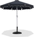 Amalfi - Patio Umbrella - Black Base / White Pole - Simple Home Plus