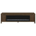 Carey - 79" TV Stand Fireplace Media Console - Dark Pine - Simple Home Plus