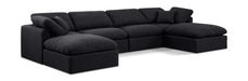 Indulge - Linen 6 Piece Modular Double Chaise Sectional - Simple Home Plus