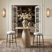 Ferro - Performance Fabric Upholstered Backless Bar Stool - Antique Bronze - Simple Home Plus