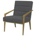 Kirra - Upholstered Metal Arm Accent Chair - Simple Home Plus