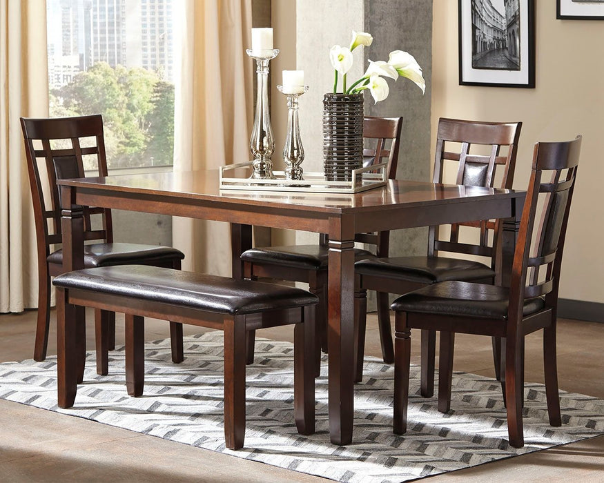 Bennox - Brown - Dining Room Table Set (Set of 6) - Simple Home Plus