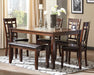 Bennox - Brown - Dining Room Table Set (Set of 6) - Simple Home Plus
