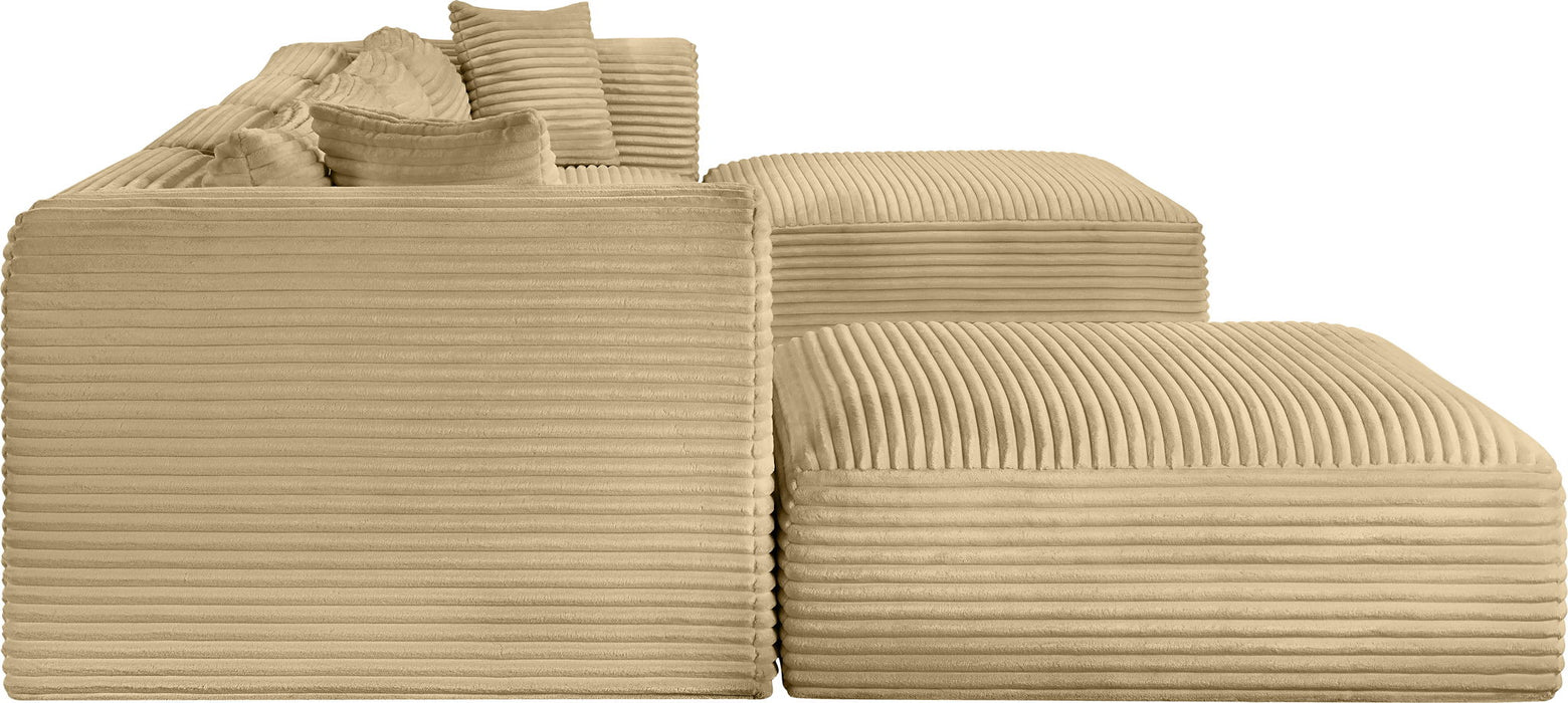 Shaggy - 6 Piece Modular Sectional With 2 Ottomans - Simple Home Plus