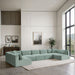 Shaggy - 7 Piece Modular U-Shaped Armless Sectional - Simple Home Plus