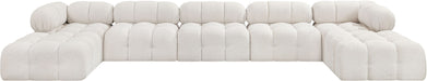 Ames - 7 Piece Fabric Modular U-Shaped Sectional - Simple Home Plus
