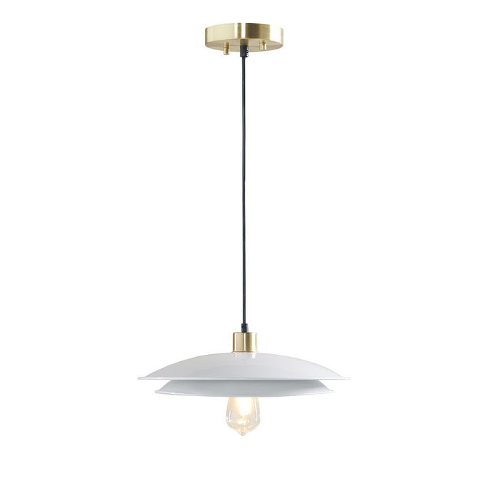 Saben - 2-Tier Pendant - Gold / White - Simple Home Plus