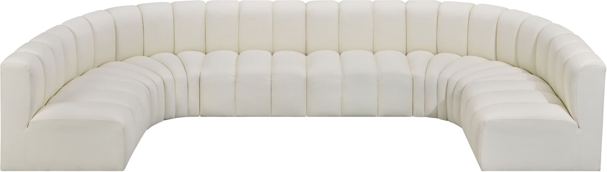 Arc - Faux Leather Modular U-Shaped Sectional - Simple Home Plus