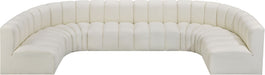 Arc - Faux Leather Modular U-Shaped Sectional - Simple Home Plus