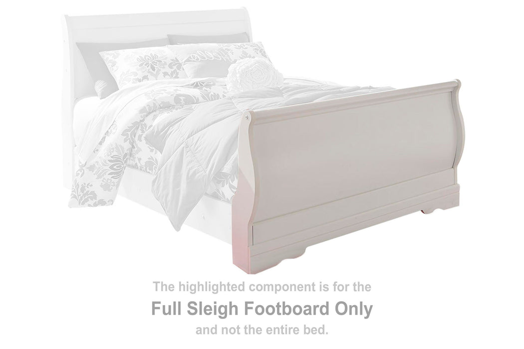 Anarasia - Full Sleigh Footboard - White - Simple Home Plus