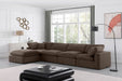Comfy - 5 Piece Velvet Modular Sectional With Chaise - Simple Home Plus