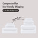 Diagonal Ribbed - 6 Piece Towels Set - White - Simple Home Plus