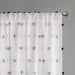 Sophie - Pom Pom Embellished Window Panel - Black - Simple Home Plus