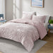 Mira - Crushed Velvet Sherpa Reversible Twin Comforter Set - Lavender - Simple Home Plus