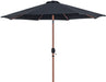 Fiji - Aluminum Patio Umbrella With Square Black And Teak Base - Simple Home Plus