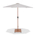 Fiji - Aluminum Patio Umbrella With Square Teak Base - Simple Home Plus