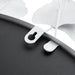 Eden - Eden Gingko Leaf Round Wall Mirror 30.5" - White - Simple Home Plus