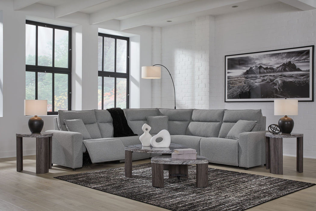 ModMax II - Salt And Pepper - Reclining Sectional - Simple Home Plus