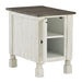 Havalance - White / Gray - Chair Side End Table - Simple Home Plus
