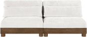 Turin - Chenille Fabric Upholstered Modular Sectional - Cream - Simple Home Plus