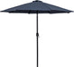 Fiji - Aluminum Patio Umbrella With Round White And Black Base - Simple Home Plus