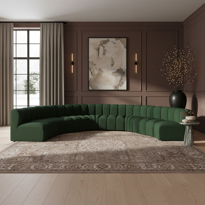 Arc - Boucle Fabric 8 Piece U-Shaped Modular Sofa - Simple Home Plus