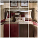 Jackson Blocks - King Piece Comforter (Set of 7) - Red - Simple Home Plus