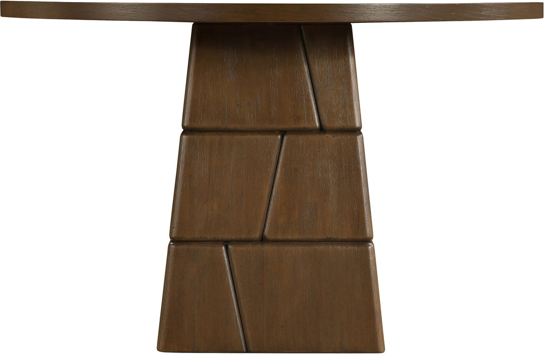 Tavio - 48" Oak Veneer And Solid Wood Dining Table - Simple Home Plus