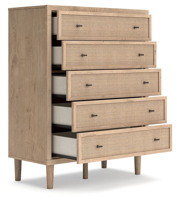 Cielden - Two-Tone - Five Drawer Wide Chest - Simple Home Plus