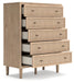 Cielden - Two-Tone - Five Drawer Wide Chest - Simple Home Plus
