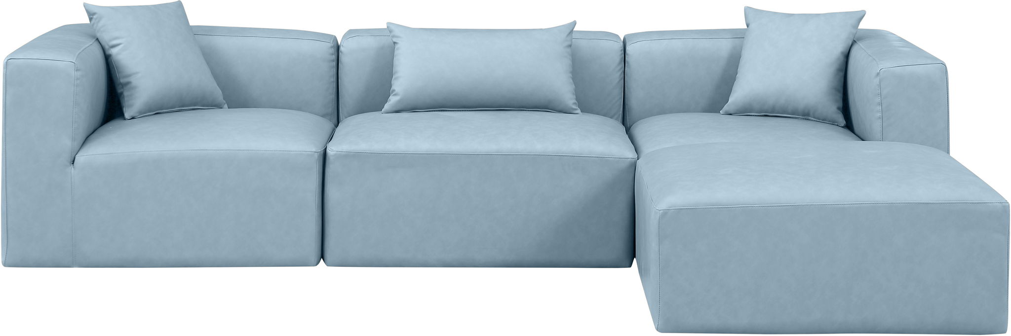 Cube - 4 Piece Modular Sectional With Chaise - Simple Home Plus
