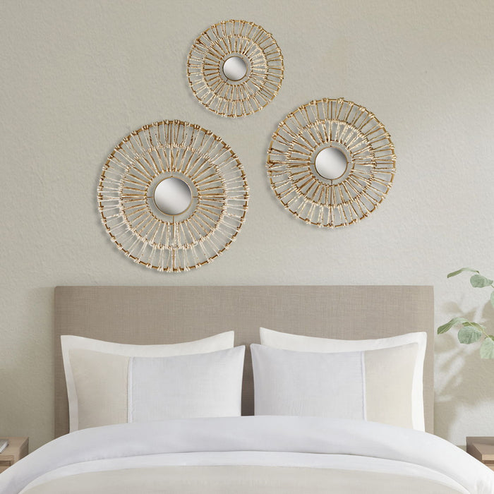 Ella - Corn Leaves Wall Decoration (Set of 3) - Neutral - Simple Home Plus