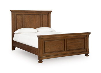 Zackaryn - Queen Panel Footboard - Warm Brown