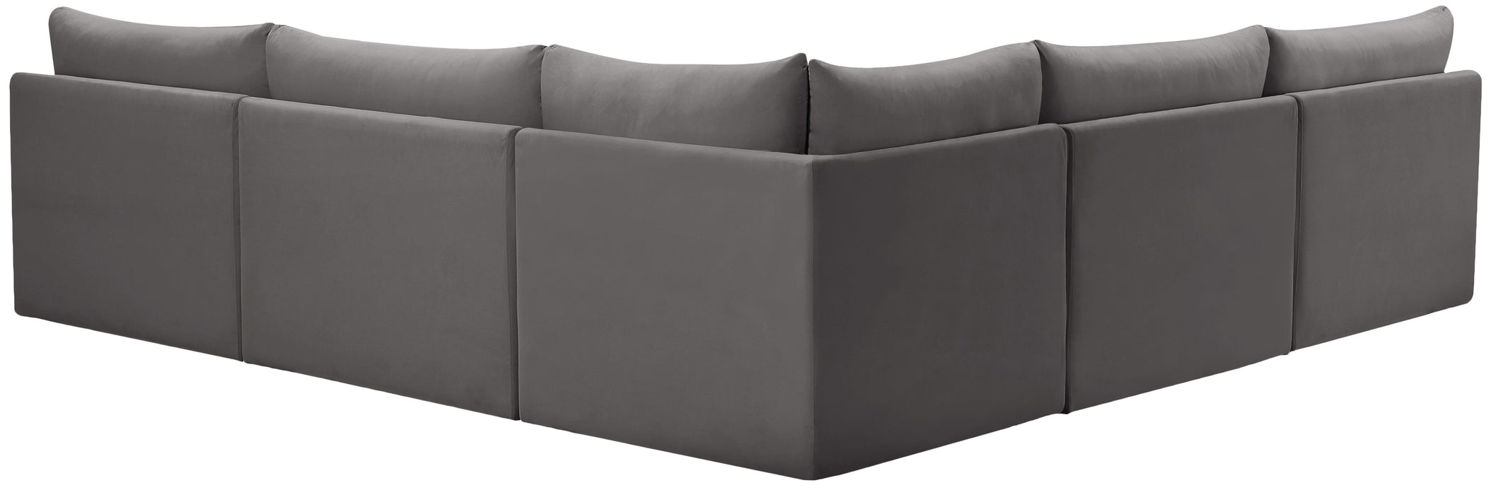 Jacob - Modular Corner Armless Sectional 5 Piece - Simple Home Plus
