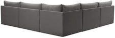 Jacob - Modular Corner Armless Sectional 5 Piece - Simple Home Plus