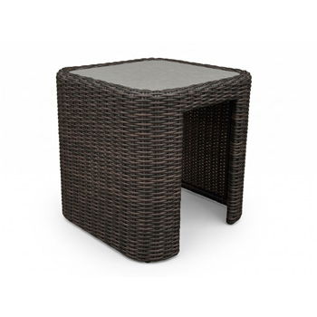 Mission Beach - Square End Table - Brown / Beige - Simple Home Plus