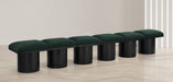 Pavilion - 6 Piece Modular Bench With Black Base - Simple Home Plus