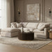 Indulge - Linen 4 Piece Modular Sectional With Chaise - Simple Home Plus