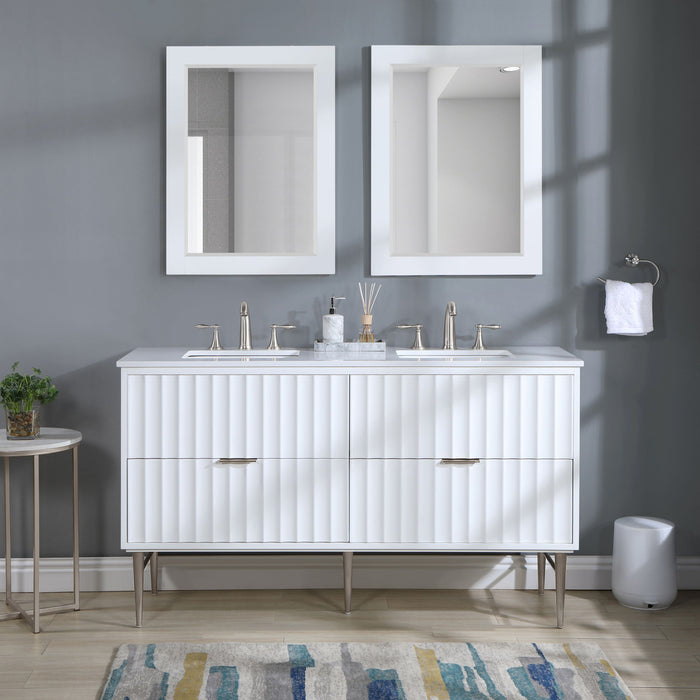 Modernist - Bathroom Vanity With Chrome Legs - Simple Home Plus