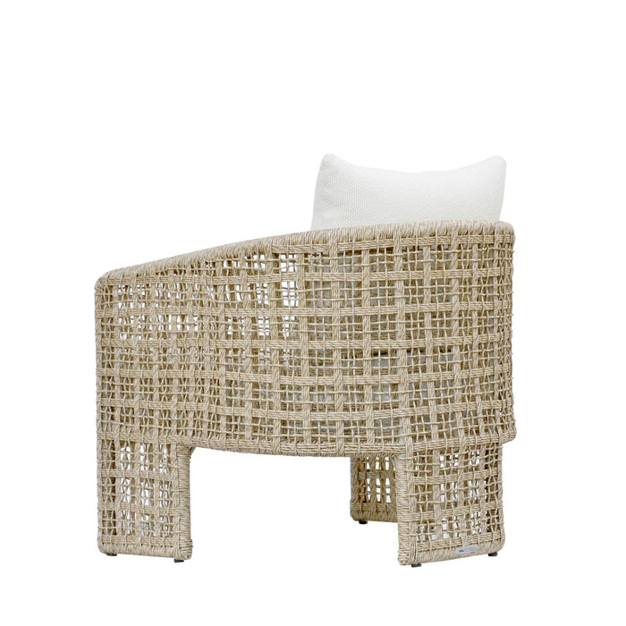 Driftbay - Outdoor Club Chair - White / Natural - Simple Home Plus