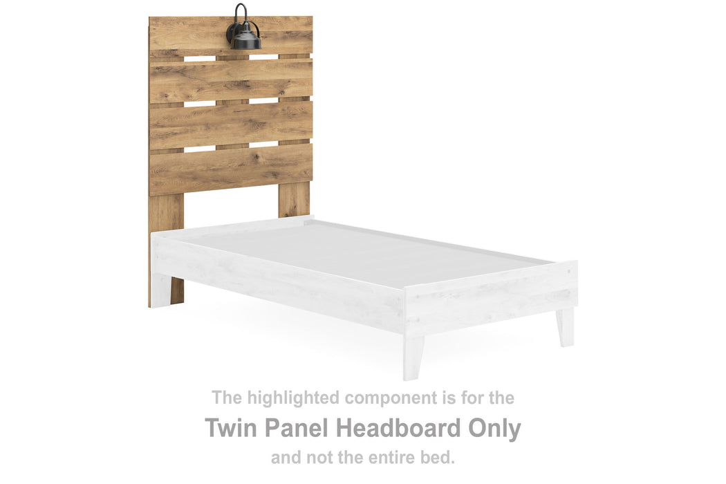 Larstin - Twin Panel Headboard - Brown - Simple Home Plus