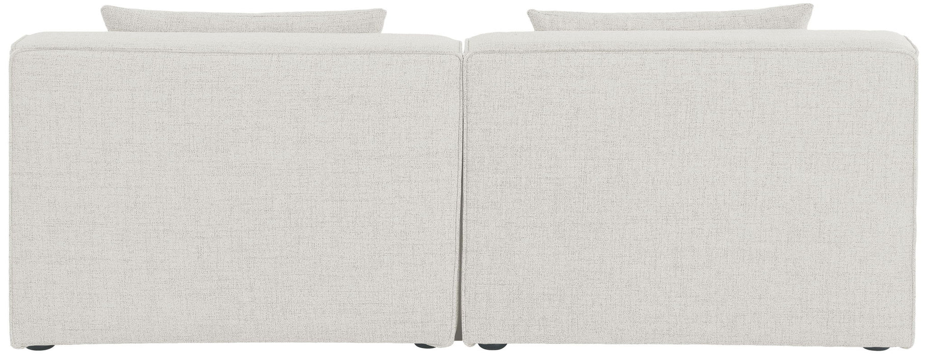 Cube - Linen Modular 2 Seat Armless Sofa - Simple Home Plus