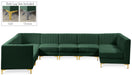 Alina - 8 Piece Velvet Modular Sectional - Simple Home Plus