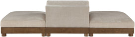 Turin - Chenille Fabric Upholstered Modular Sectional - Taupe - Simple Home Plus