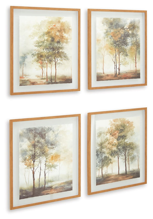 Bryneford - Multi - Wall Art Set (Set of 4) - Simple Home Plus