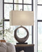 Saria - Metal Table Lamp  - Antique Silver Finish - Simple Home Plus